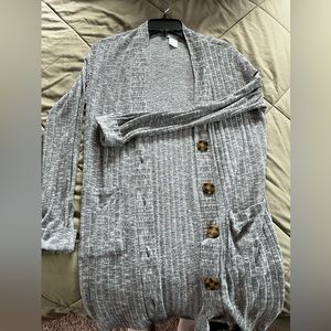 Cotton Cardigan Grey